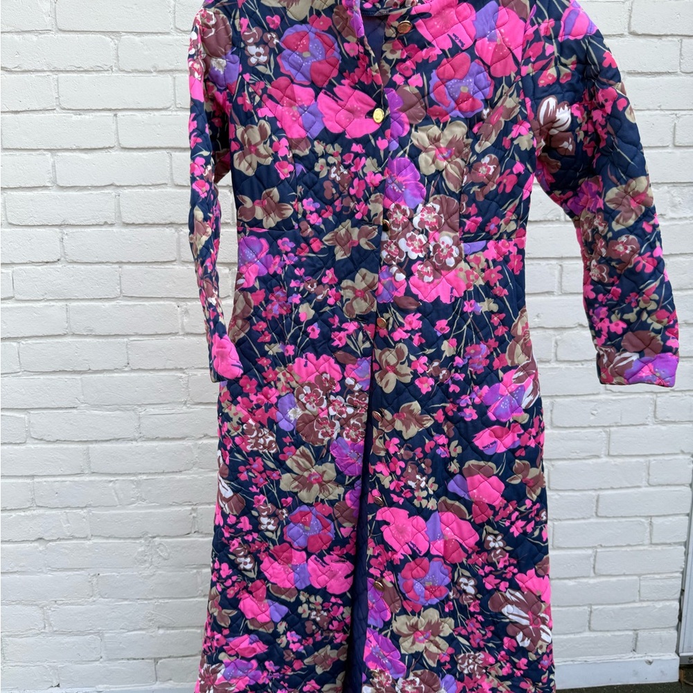 Funky Quilted Pink and Blue Coat